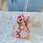 お守り袋　刺繍リボン　お守り　おみくじ