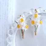水仙（すいせん）のピアス・イヤリング