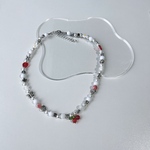 cherry motif beads necklace