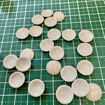 4枚 約13ミリ  E401　ミニチュア 小皿 お皿  丸皿   陶器