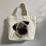 羊毛刺繍のトート