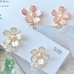 桜クリアピアス（イヤリング）
