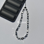 phone strap square beads ビーズストラップ