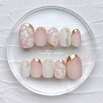 【桜】　ふんわりピンク　ネイルチップ　春　サイズオーダー　花　さくら　サクラ
