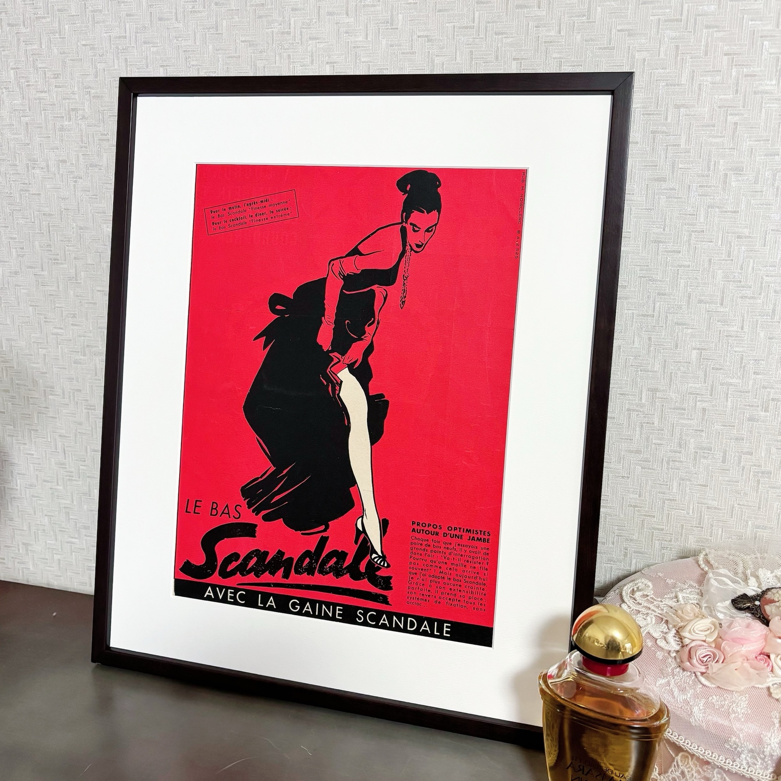 1952 広告＞Rene Gruau scandale ルネ・グリュオ ポスター