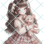 【yu-521】ゆにゃん♡オリジナル人物 ステッカー オリジナル人物ステッカー