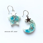 moon & star ピアス//イヤリング    