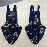 鳩のオムツ・ドバトサイズ（鳩の服.バードスーツ.バードダイパー）紺の龍