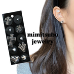 耳ツボjewelry 耳ツボシール　貼るピアス　耳つぼアクセサリー　チタン粒　クロムデザイン