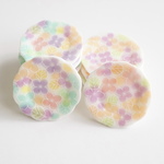 訳あり ミニチュア 2.7㎝お皿set 9枚 ③ レジン 花 フラワー 家具 雑貨 小さい ドール キッチン 喫茶店 お店 カフェ コーヒーカップ フード ソーサー デザート皿