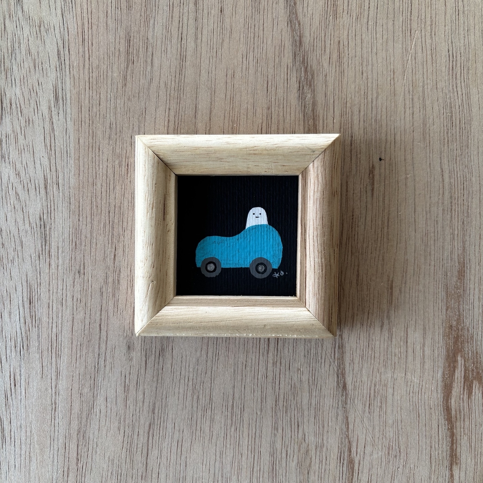 「my car」ミニ額　キラキラ原画