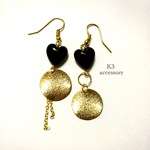 Glass Heart ピアス  イヤリング