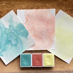 水彩絵の具　3色セット　パステル