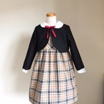 ボレロ＆チェックのジャンパースカート　110