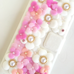 prima421様オーダー品♡ピンクグラデーション手帳型ケース