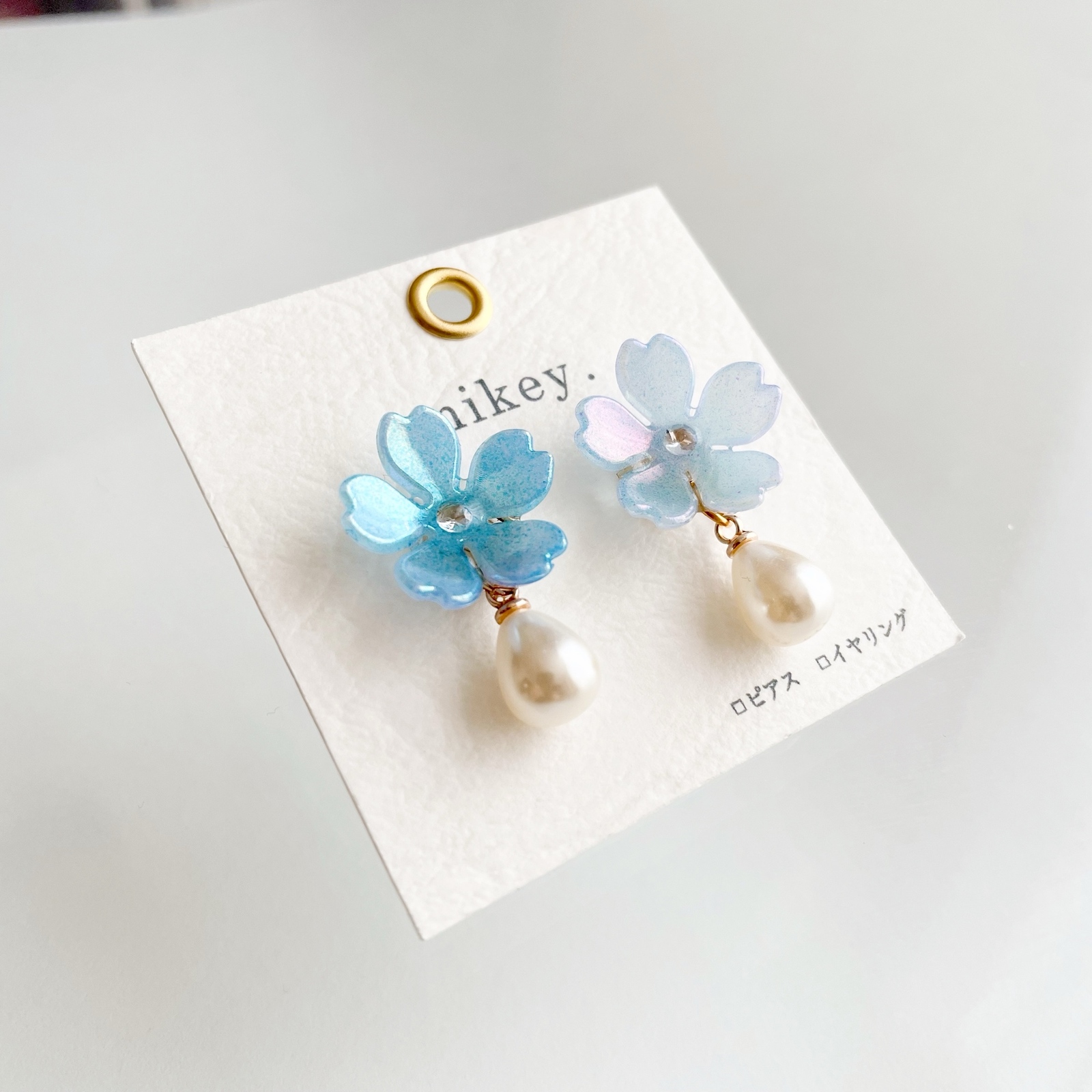 桜パール】ピアス イヤリング ハンドメイド 春 ピンク 入学式 入園式 