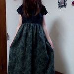 値下げ❤秋色🍁リネン　ワンピース👗