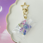 ジュエルなアニマルCANDY BAG⭐︎くまちゃん　　　　　　シェイカー　キーホルダー　レジン　アニマル　プレゼント キャンディバッグ　シャカシャカ　宝石　鉱石　くま　ベア