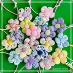 ◉色柄おまかせ　✿お花のチョーカー　パステルカラ–✿　＊10本＊