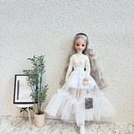 白　ニット　トップス　ピュアニーモ　ドール　コート　アウター　ワンピース　ブルゾン