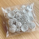 透かし模様座金　10ｍｍ　10ｇ　シルバー