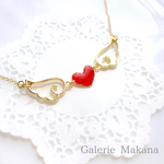 【再販】Angel heart♡天使の羽プリンセスネックレス