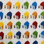 ☆オーダー品☆　寿司ネタ図鑑柄　ブロック柄　ランチョンマット　（サイズ　縦40×横50）入園入学サイズオーダー　サイズ変更可　サイズオーダー可　入園入学