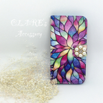 iPhone5s/SE/6/6s plus/7/７ plus手帳型ケース**colorful tree
