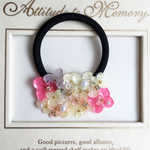 紫陽花のヘアゴム