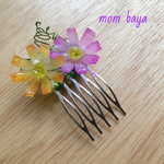 「朝露の秋桜シリーズ」ヘアコーム(小)