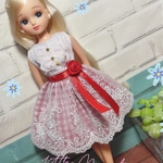 リカちゃん服ワンピース  〜赤ギンガムチェック〜