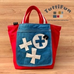 tuttifun＊+Cross+の赤いバッグ