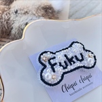 ボーン型お名前ブローチ🦴