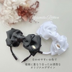 【グログラン使用♥︎流行関係なくいつでもお洋服に合わせやすい】Inezribbon(オリジナルデザイン) ペット用 キッズヘアゴム 犬 猫 イベント用 撮影用 プレゼント 