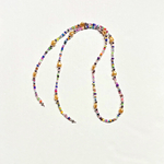 カラフルvintage beads×ゴールドハートのマスクストラップ