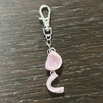 ミニ入れ歯ストラップ・キーホルダー（ピンク）