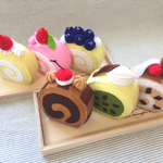 【再販8】フェルトおままごと♡ロールケーキセット