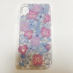 【全機種対応】紫陽花うめつくし♡押し花スマホカバー♡iPhoneからAndroidまで全て