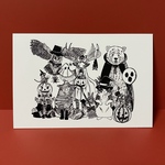 ポストカード 森のハロウィン1枚