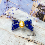 ꫛꫀꪝcolor💙ブルーローズ【ナポリのお土産】カメオ 青 薔薇 シルバー ホログラム 花 ドライフラワー 押し花 ヘアピン ヘアーアクセサリー パーティーヘアー ミニ ヘアクリップ