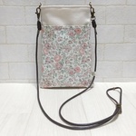 ◆再販◆ リバティ フェリシテ あずきミルク タナローン×帆布 スマホ ポシェット サコッシュ  
