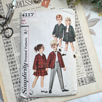 英国買い付け♪ 1960年代頃 子供服のパターン/型紙 ジャケット＆パンツ・スカート