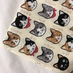 【スケア55×50】猫図鑑・アイボリー
