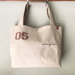 【再販】帆布☆大きめトートバッグ ◇ベージュ◇
