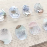 ガラスの箸置き／イロアイ・clear6