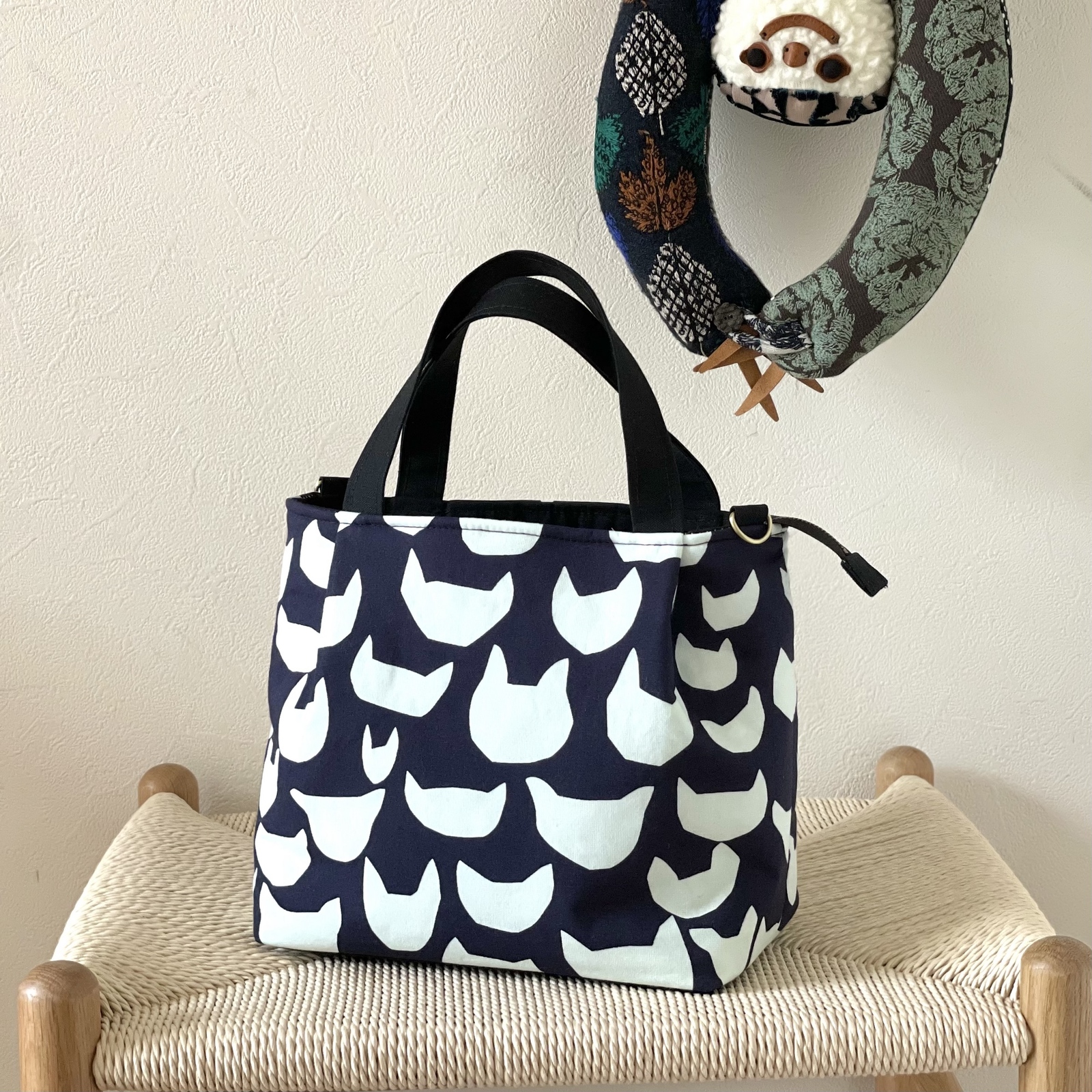 専用」ミナペルホネンオパール底トートバッグ ハンドメイド ⚮̈