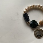 BL400-2991瑠璃色ラピスラズリ＆ジャスパーmosaic  16-17㎝*天然石ブレスレット  　[送料無料]　