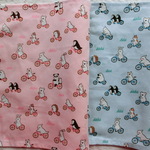 ランチョンマット ☆自転車に乗っている動物たち２種☆　30×40　1枚400円　2枚780円　3枚1140円