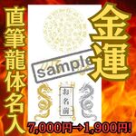 直筆氏名入り【奇跡の龍体】金運上昇護符　直筆強力縁結びお守り　音信不通　ブロック解除　恋愛成就　結婚　願望成就　祈祷　#オーダーメイド　