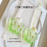 《Y様ご依頼作品》花守り🌸桜 黄緑色ver. 〜本物のお花を使ったお守り〜